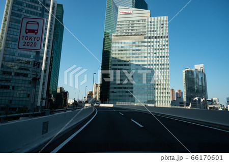 首都高C1一ノ橋JCT付近 首都高C1一ノ橋JCT付近 66170601