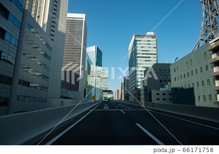首都高環状線谷町JCT付近 首都高環状線谷町JCT付近 66171758