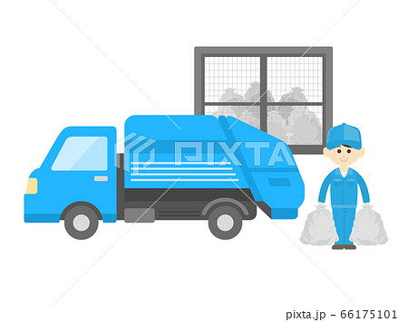 Illustration Of Collecting Garbage With A Stock Illustration