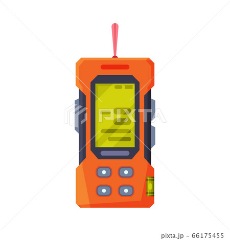Measurement Equipment, Geodetic Engineering Device Flat Style Vector Illustration on White Background 66175455