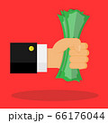 grab money in hand vector 66176044