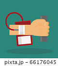 arm during the blood donation vector 66176045