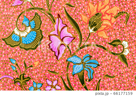 Traditional batik sarong. Traditional batik sarong. 66177159