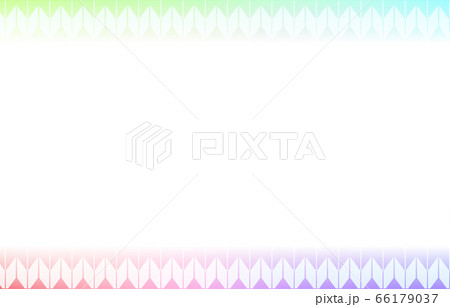 背景素材 淡い虹色グラデーションと和柄パタのイラスト素材