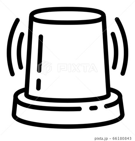 Alarm flasher icon, outline style 66180843