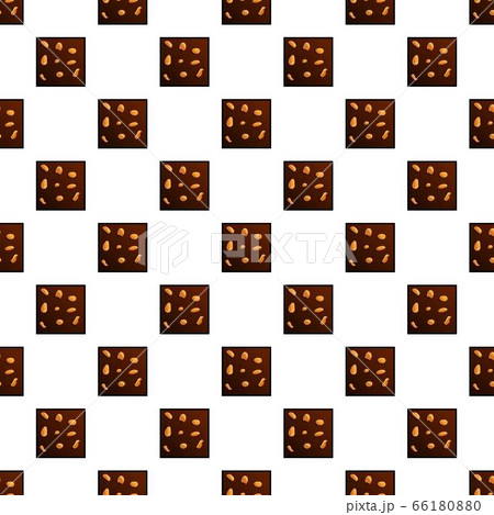 Chocolate cookies pattern seamless vector 66180880