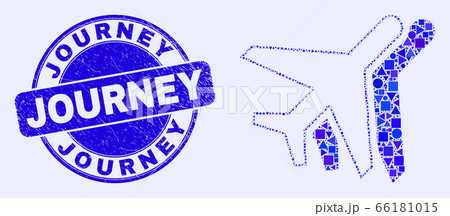 Blue Distress Journey Stamp Seal and Airplanes Mosaic Blue Distress Journey Stamp Seal and Airplanes Mosaic 66181015