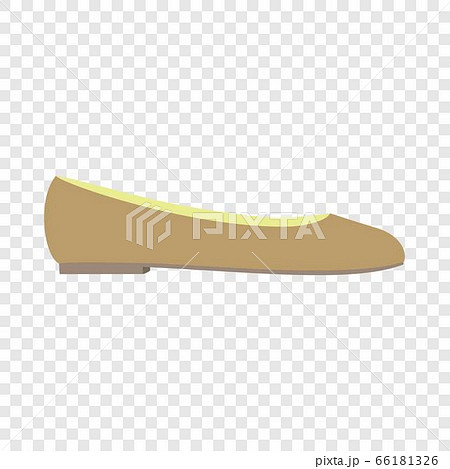 Ballet shoe icon, flat style Ballet shoe icon, flat style 66181326