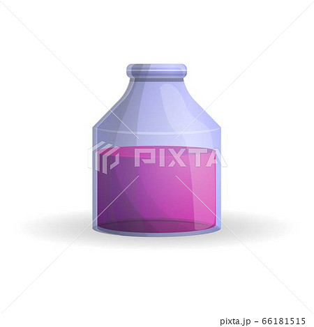 Pink potion icon, cartoon style 66181515