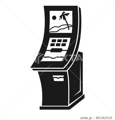 Interactive monitor icon, simple style 66182010