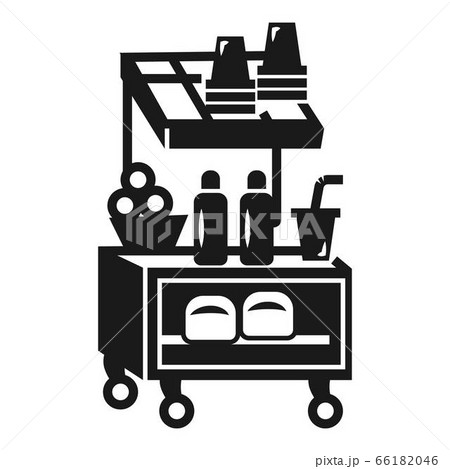 Street food kiosk icon, simple style Street food kiosk icon, simple style 66182046