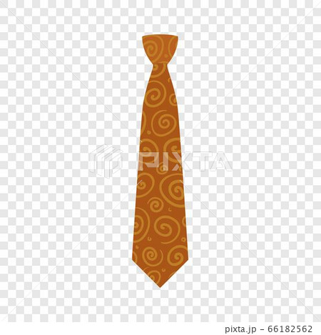 Orange tie icon, flat style 66182562
