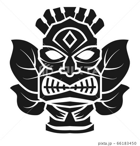 Hawaii god idol icon, simple style 66183450