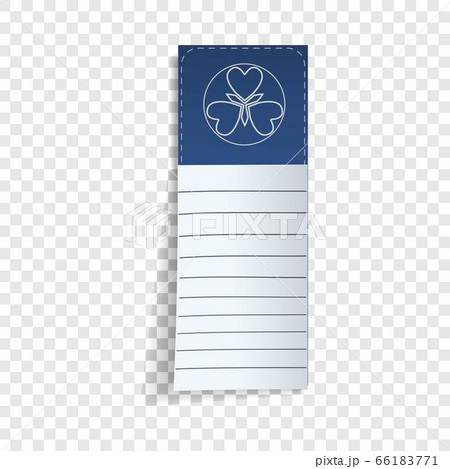 Note stick paper icon, realistic style 66183771