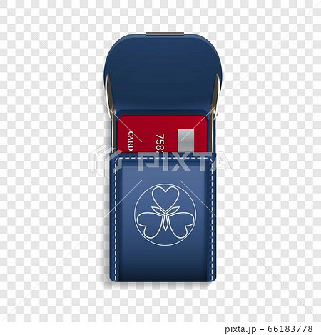 Credit card pocket icon, realistic style Credit card pocket icon, realistic style 66183778