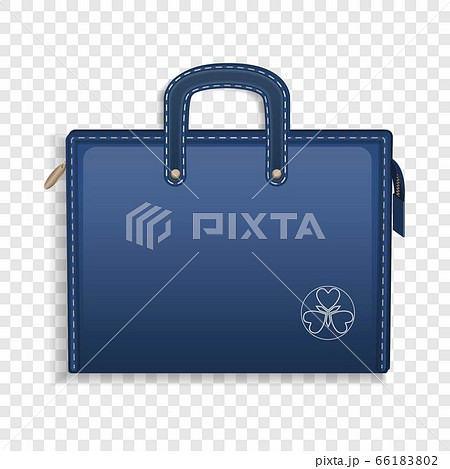 Blue leather case icon, realistic style Blue leather case icon, realistic style 66183802