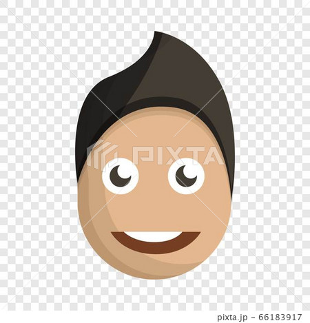 Fashion boy face icon, cartoon style 66183917