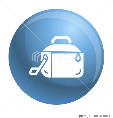 Metal lunch box icon, simple style 66184004