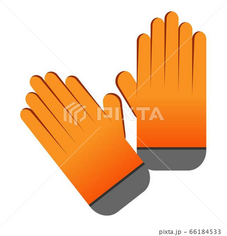Ski gloves icon, cartoon style 66184533