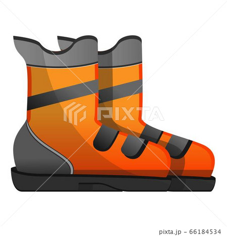 Ski boots icon, cartoon style 66184534