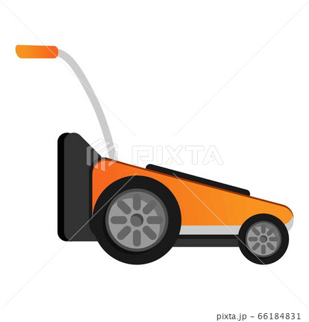 Modern grass cut machine icon, cartoon style 66184831