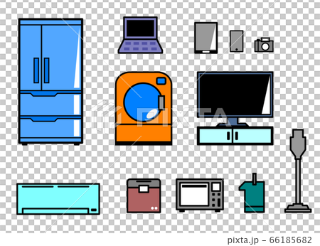 家電の種類のイラスト素材