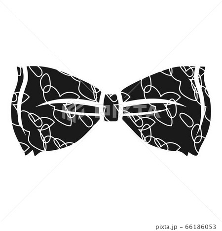 Decoration bow tie icon, simple style 66186053