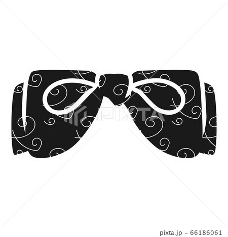 Hipster bow tie icon, simple style 66186061