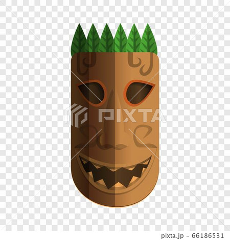Hawaii wood idol icon, cartoon style Hawaii wood idol icon, cartoon style 66186531
