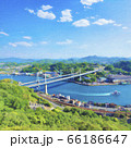 尾道大橋 水彩風イラスト 66186647