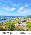 桜満開 尾道 千光寺公園 水彩風イラスト 66186655