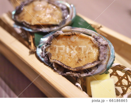 焼きアワビ 焼きアワビ 66186865
