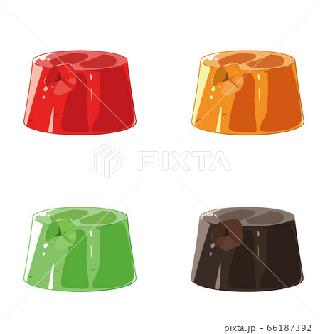 一口食べたゼリー 66187392