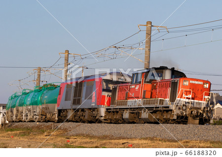 DD51+DF200重連 石油貨物列車 66188320