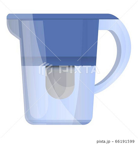 Plastic water filter jug icon, cartoon style - Stock Illustration  [66191599] - PIXTA