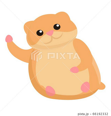 Big hamster icon, cartoon style 66192332