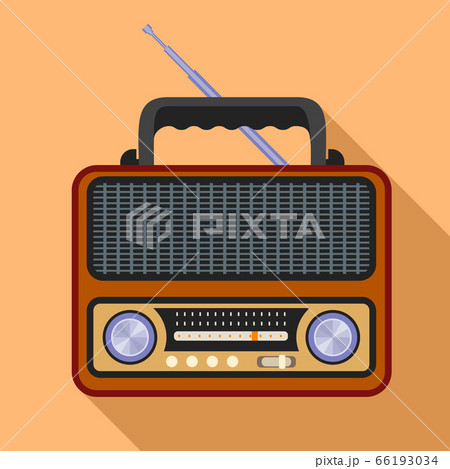 Fm Radio Icon Flat Styleのイラスト素材 Fm Radio Icon Flat Styleのイラスト素材
