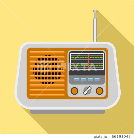 Radio Icon Flat Styleのイラスト素材