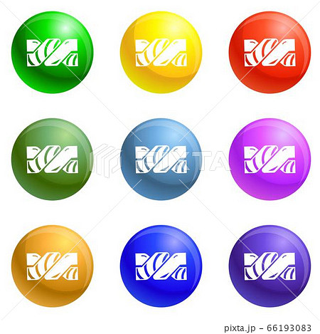 Jelly stick icons set vector Jelly stick icons set vector 66193083