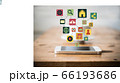 Touch screen mobile phone with colorful 66193686