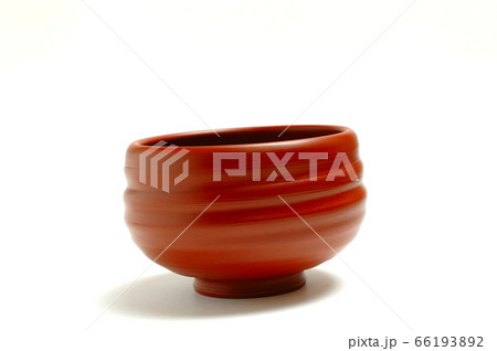 常滑焼朱泥の抹茶茶碗 66193892