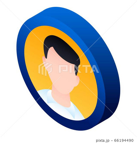 Man avatar icon, isometric style Man avatar icon, isometric style 66194490