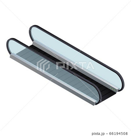 Mall escalator icon, isometric style Mall escalator icon, isometric style 66194508