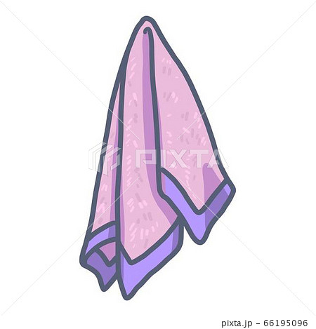 Towel on hanger icon, hand drawn style Towel on hanger icon, hand drawn style 66195096