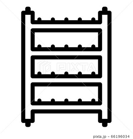 Metal scaffolding icon, outline style Metal scaffolding icon, outline style 66196034