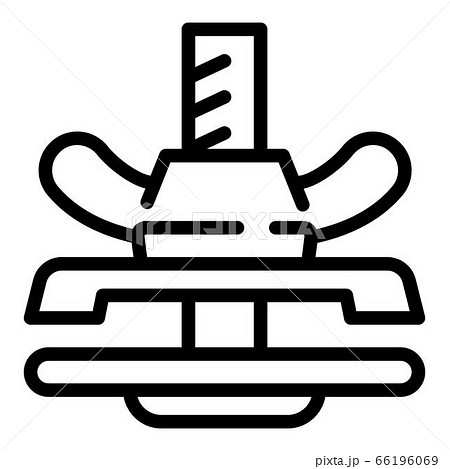 Scaffolding butterfly clamp icon, outline style Scaffolding butterfly clamp icon, outline style 66196069
