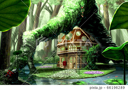 Forest House Stock Illustration