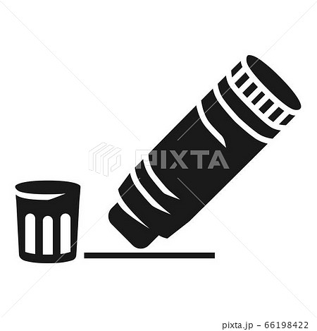 Open glue stick icon, simple style 66198422