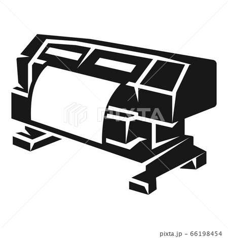 Large format printer icon, simple style 66198454
