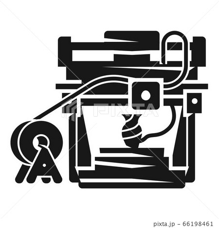 3D printer icon, simple style 3D printer icon, simple style 66198461